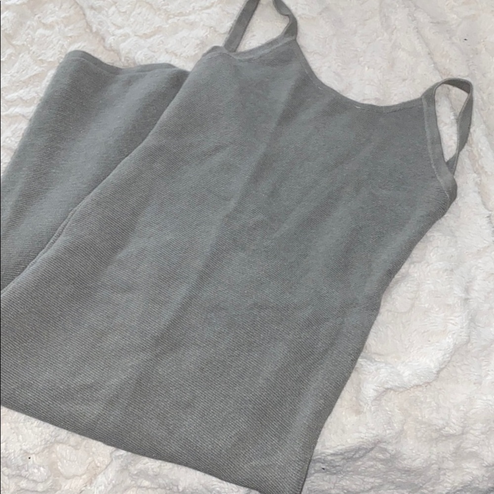 Olivaceous backless dress